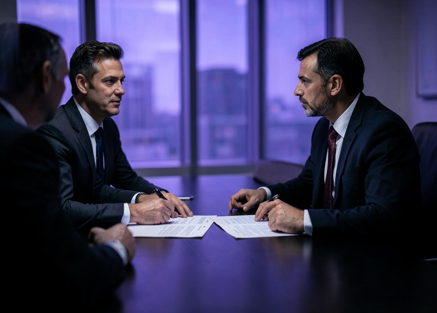 Advisors reviewing an AI engagement plan